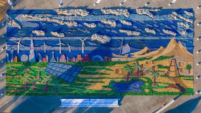 Masdar City’s mosaic artwork creates Guinness Record