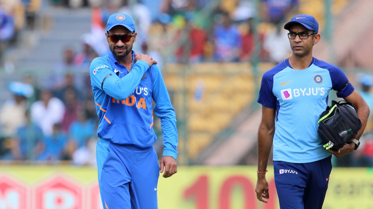 Shikhar Dhawan ruled out of the New Zealand T20I and ODI series