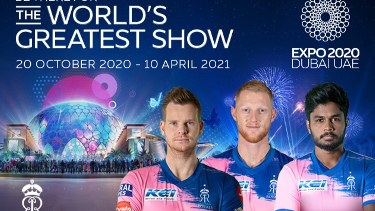 Rajasthan Royals sign Expo 2020 Dubai as a principal sponsor for IPL 2020