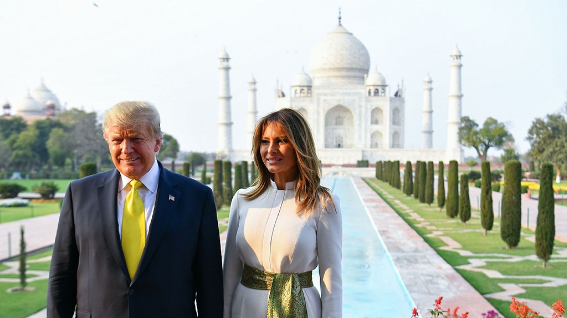 From Ahmedabad to Agra to Delhi;  a busy day in India for Trump