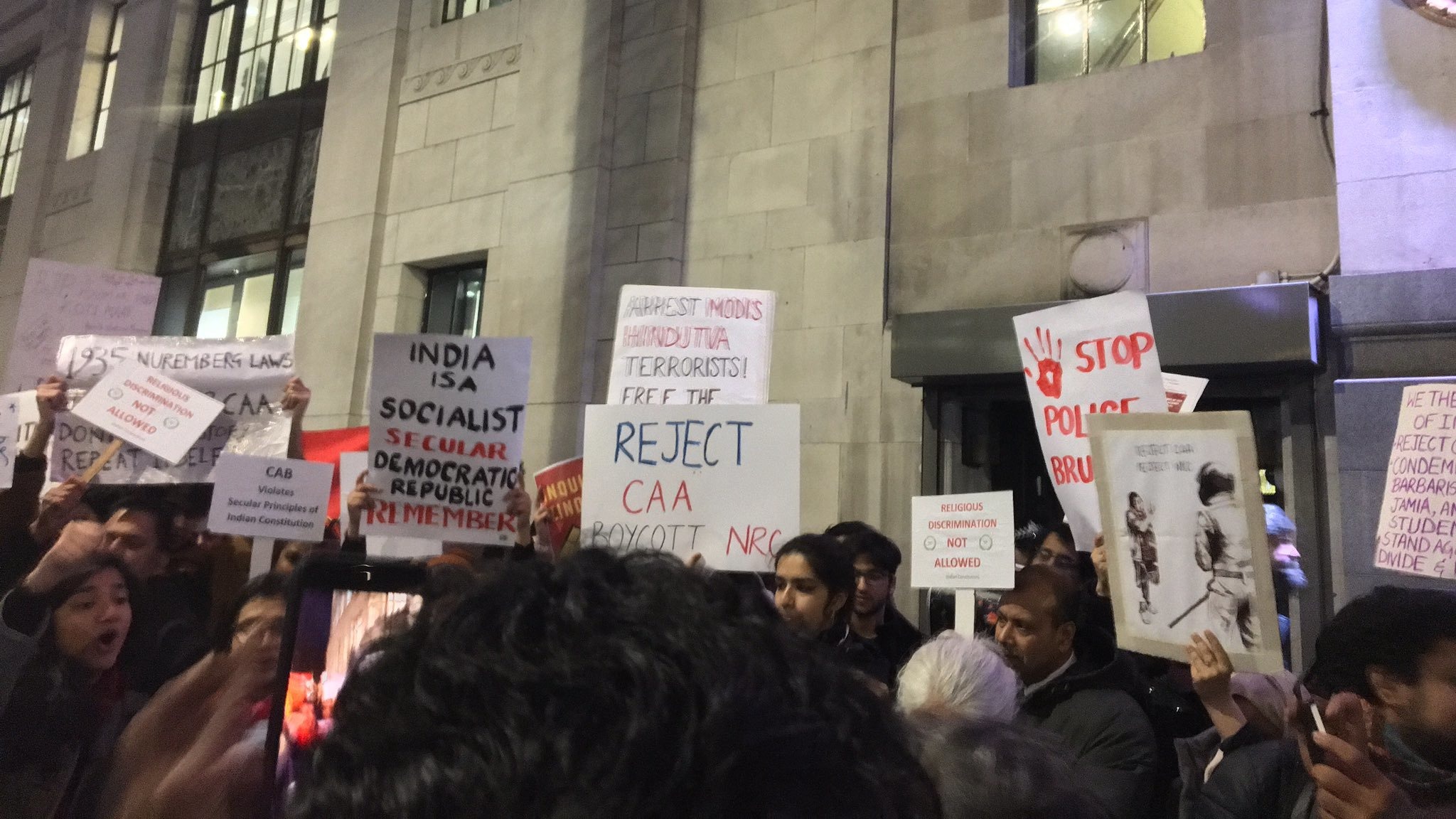Indian diaspora in Europe protests against Delhi riots, calls for Amit Shah to resign