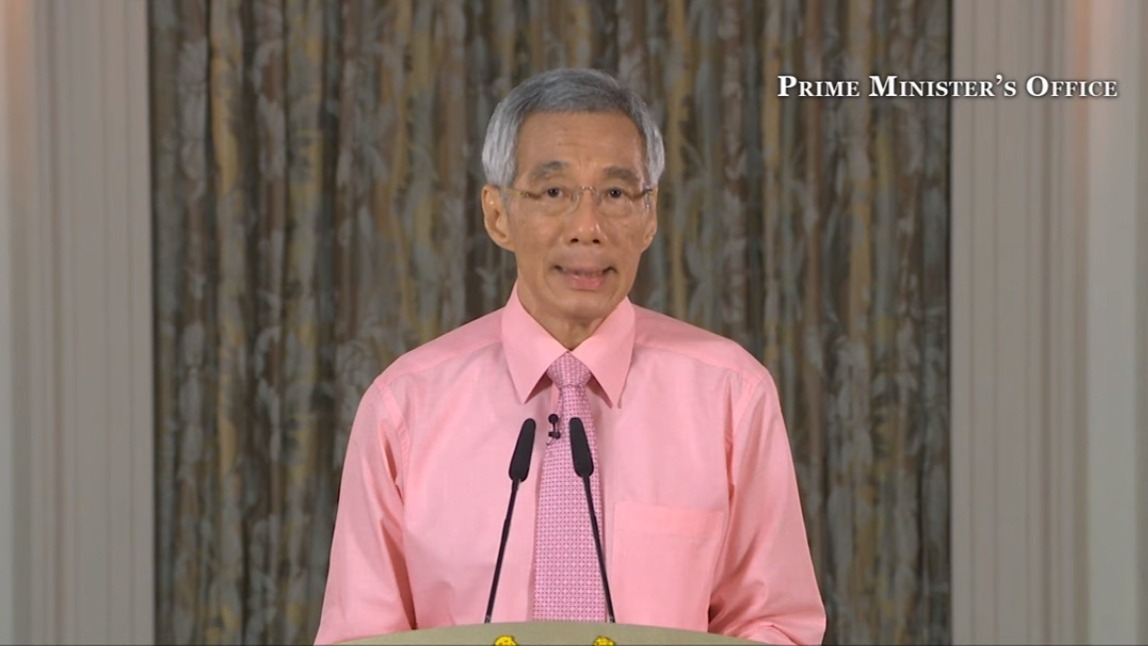 Singapore facing “serious situation” but no plans for a lockdown, says PM Lee in COVID-19 address