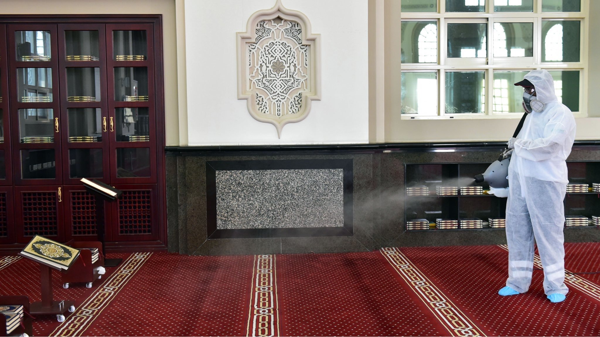 The UAE bans prayers at all places of worship, including mosques, to break COVID19 spread