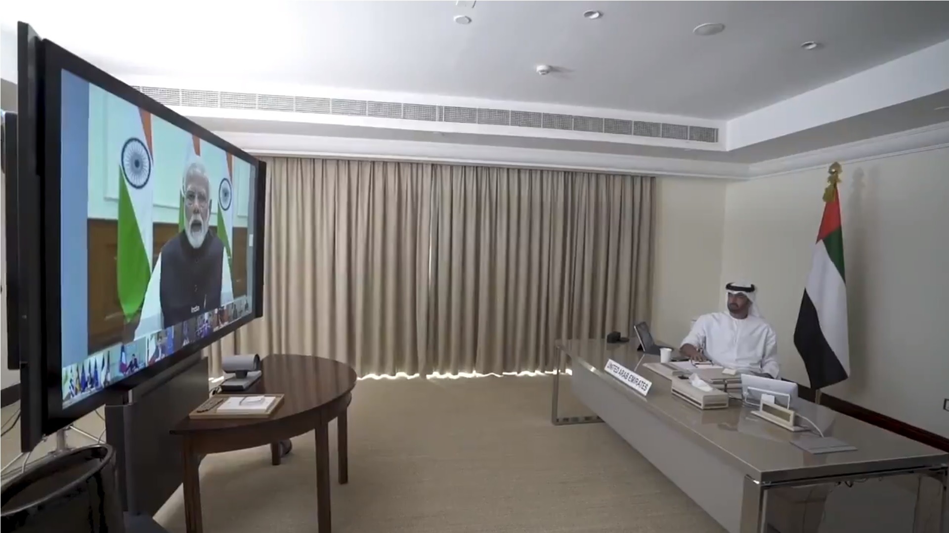 Indian PM Modi discusses COVID-19 strategy with UAE’s Sheikh Mohamed