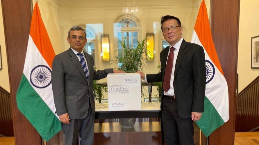 Singapore’s Temasek Foundation donates 30,000 COVID-19 test kits to India
