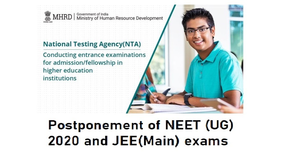 JEE (Main) and Undergraduate entrance exams in India postponed due to COVID-19