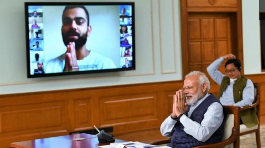 PM Modi interacts with prominent sportspersons, including Kohli, Tendulkar and Mary Kom, on COVID-19