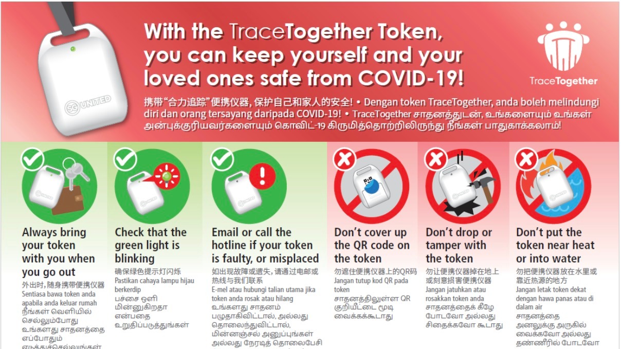 Vulnerable seniors to receive first batch of physical TraceTogether tokens