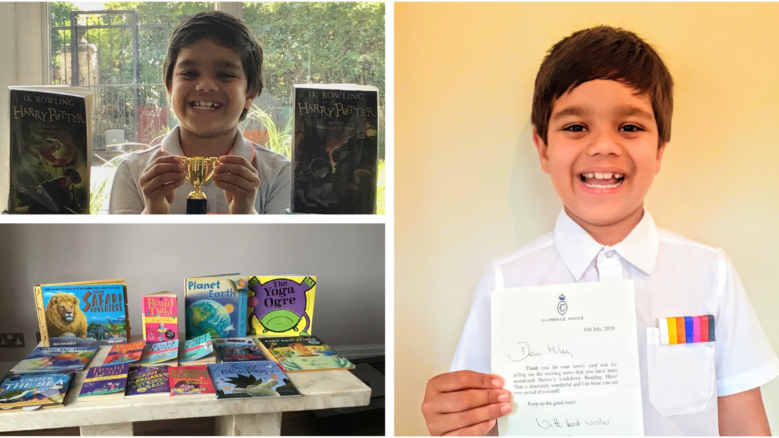 50 books in 3 months: 8-year-old British-Indian boy Milan Kumar wins accolades for his precocious reading habits