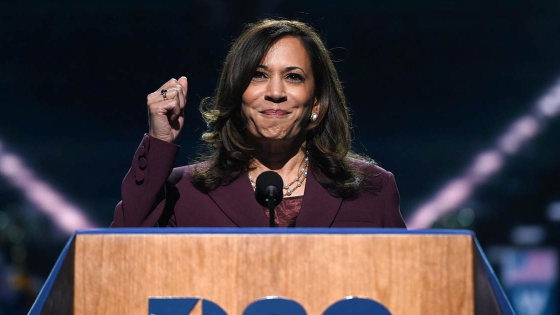 Kamala Harris urges South Asian women to become leaders