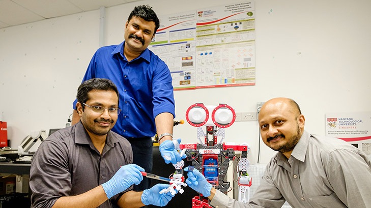 NTU scientists develop “mini brains” for robots to recognise pain and self-repair