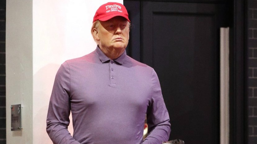 Madame Tussauds London redresses Trump wax statue in golfing attire after election defeat