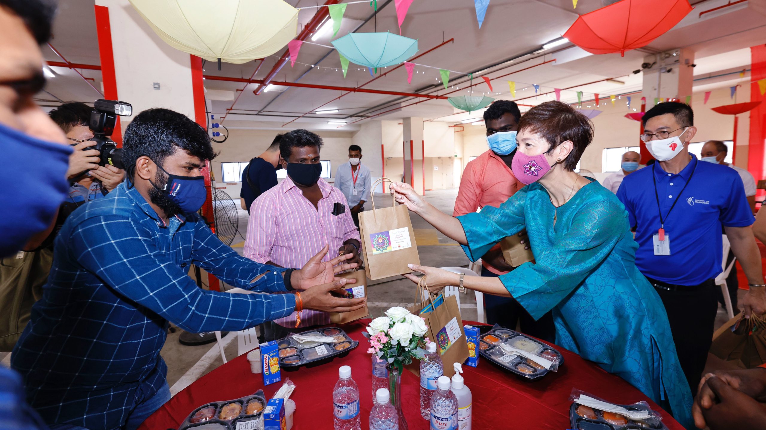 Ministry of Manpower teams up with community groups to celebrate Deepavali with migrant workers