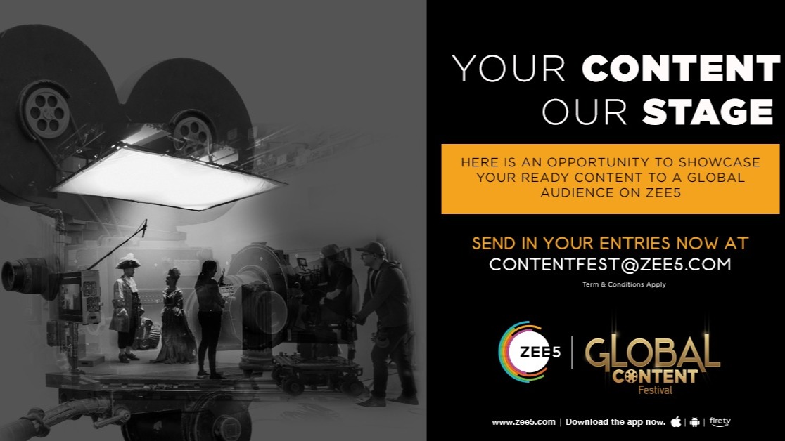 ZEE5 Global invites entries from independent filmmakers for its first ever Global OTT Content Festival