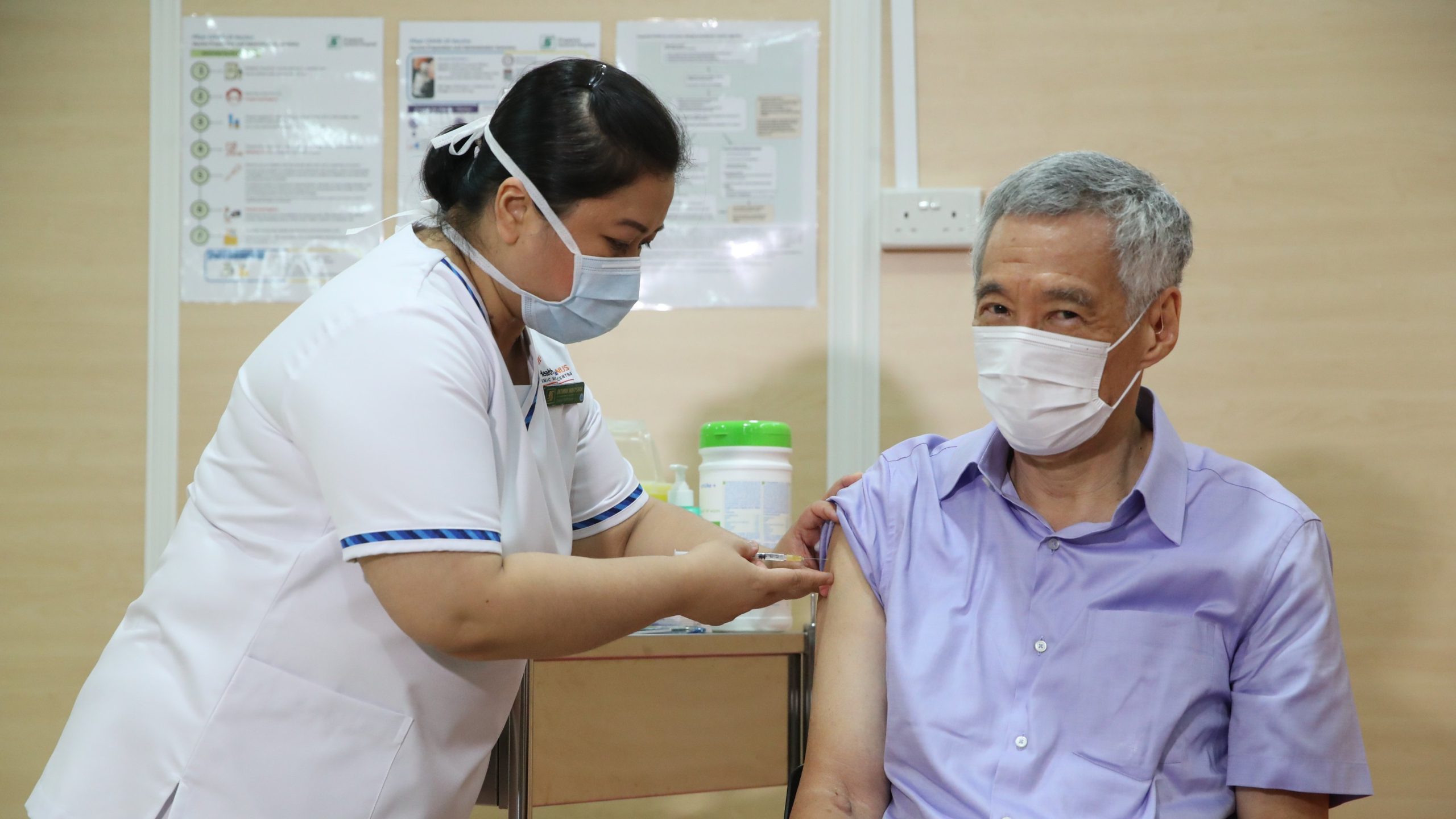 PM Lee Hsien Loong gets first vaccine shot as government announces rollout plan
