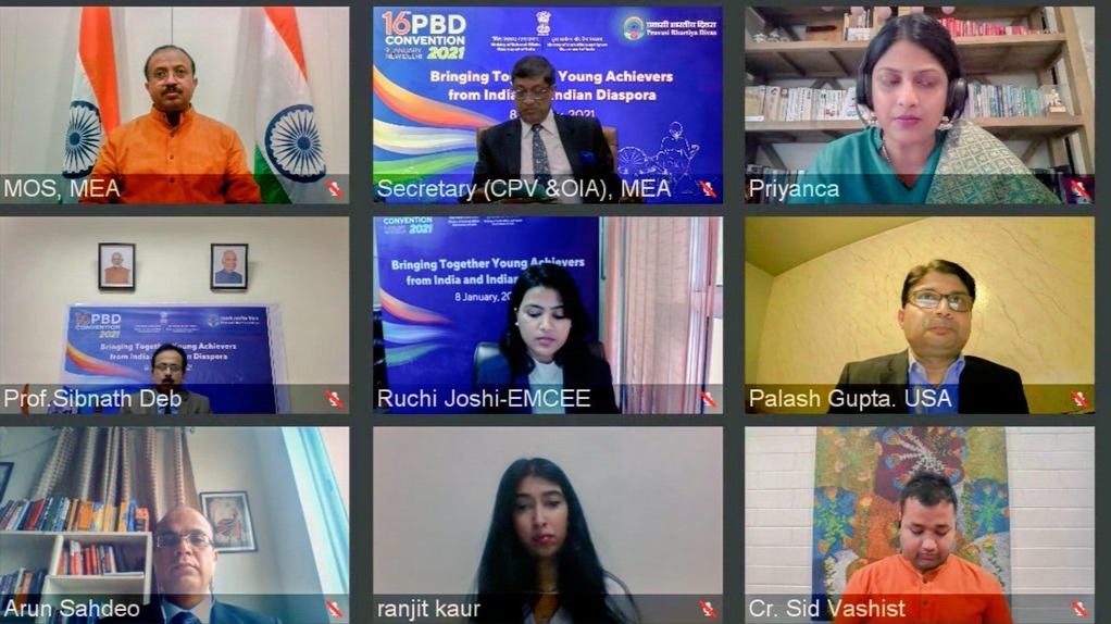 Youth Pravasi Bharatiya Divas held virtually on the eve of PBD 2021