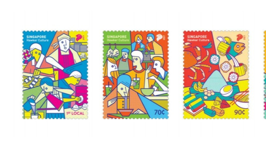 SingPost releases new stamps to celebrate Singapore hawker culture’s UNESCO heritage list inscription