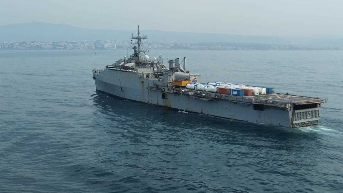 COVID relief: INS Jalashwa arrives in Visakhapatnam with oxygen cylinders and ventilators from Singapore, Brunei