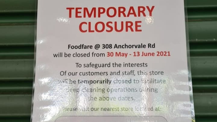 NTUC Foodfare at Anchorvale Road closed due to likely “ongoing transmission” of COVID-19: MOH