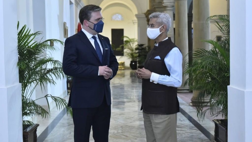EAM Jaishankar meets Serbian counterpart in New Delhi to discuss economic ties