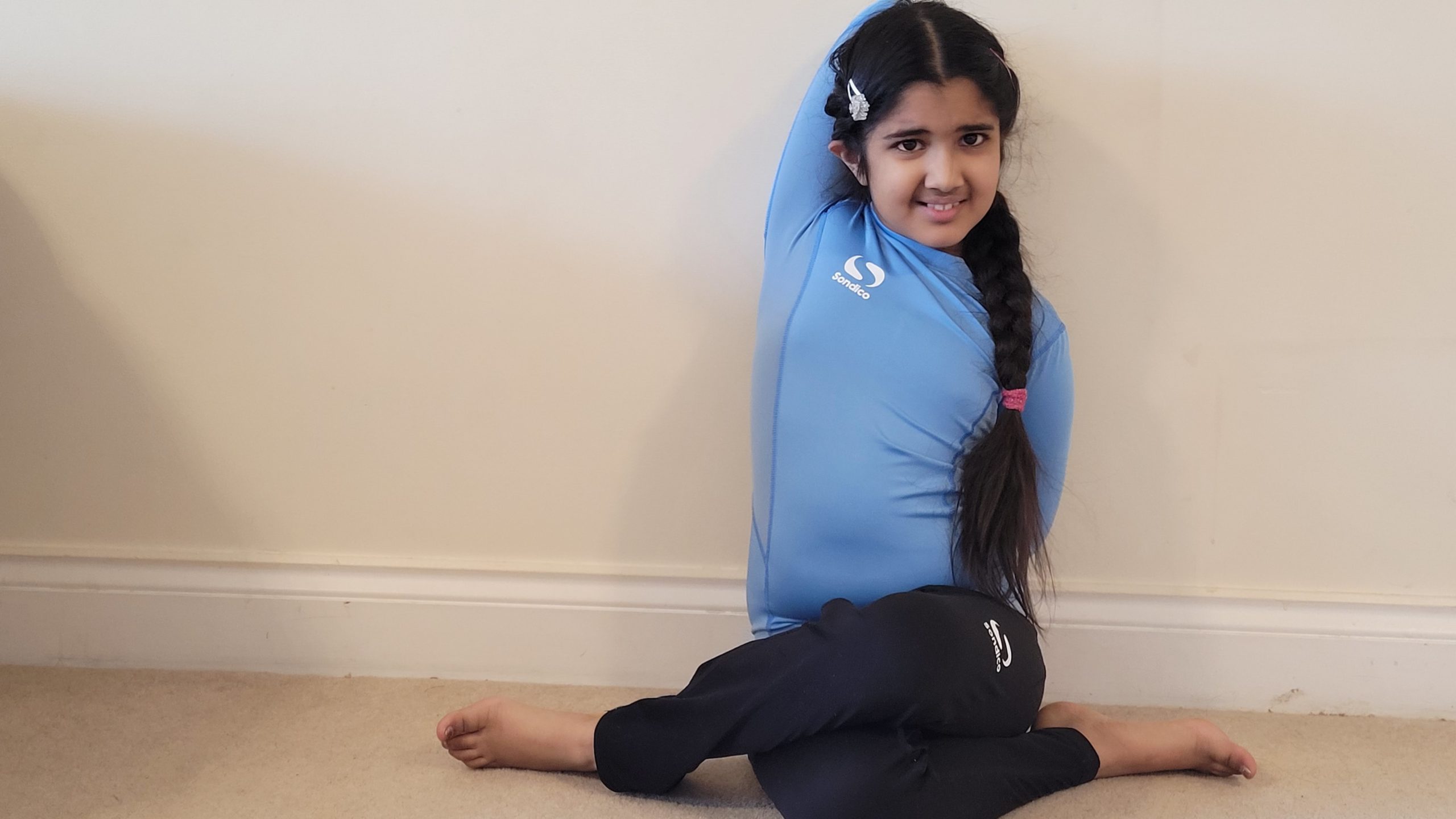 Nine-year-old yoga prodigy Indira Sharma following in her family’s footsteps
