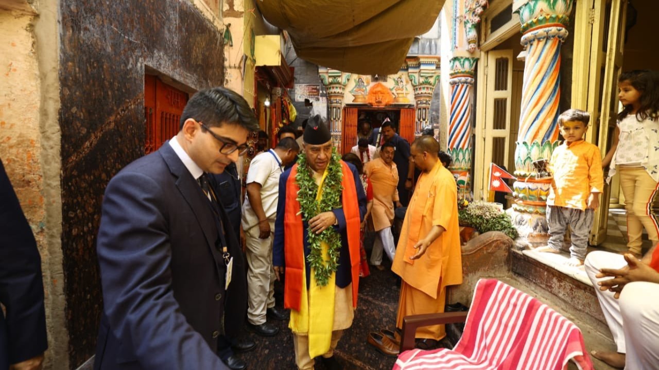Nepal PM pays obeisance to Varanasi shrines during his India visit