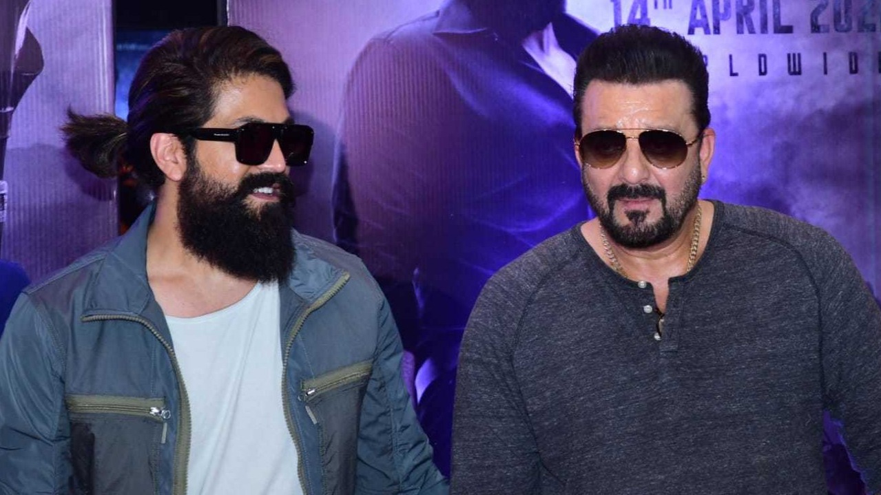 Yash, Sanjay Dutt, Raveena Tandon, and Srinidhi on KGF 2 promotional tour