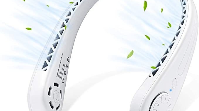 Offer Price S$34.99: Portable neck fan in popular earphone design