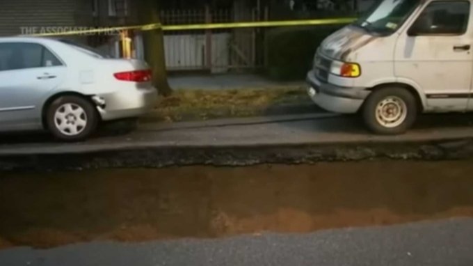 Giant sinkhole swallows entire van in US