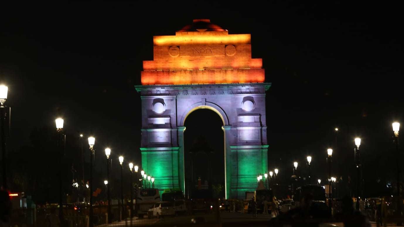 Indian monuments lit up in Tricolour to mark 76th Independence Day