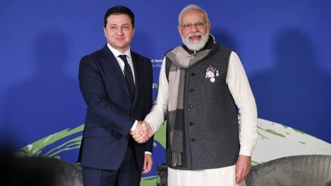 Ukraine President thanks Modi for support