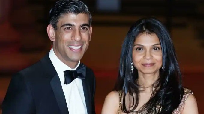 Rishi Sunak, Akshata Murthy debut on UK’s Asian Rich List 2022
