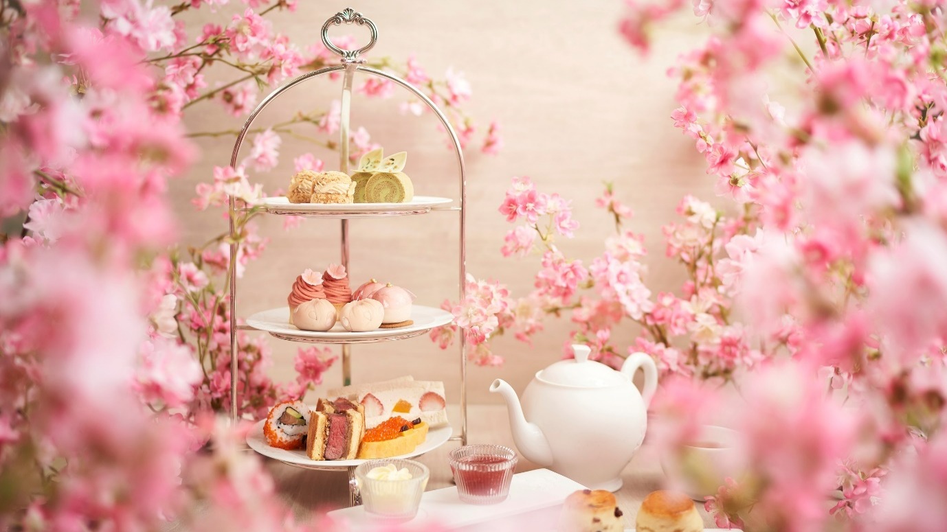 Usher in spring with the long-awaited Sakura afternoon tea experience at the Grand Lobby