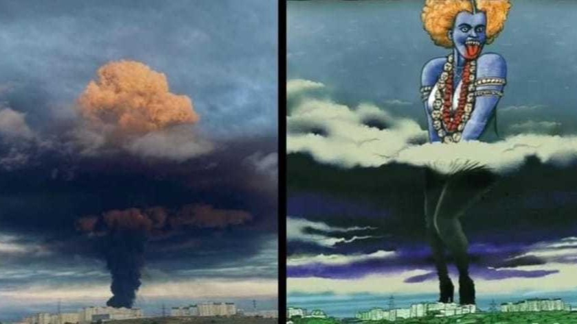 Russia-Ukraine war: Ma Kali artwork to show bombing destruction has Hindus on Twitter all riled up