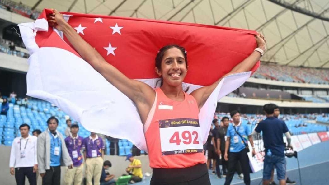 Singapore athlete Shanti Pereira makes history, taking gold in 100m sprint after her 200m win at SEA Games 2023