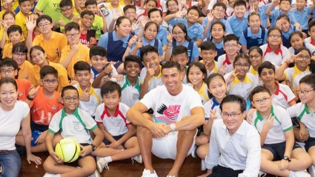 Football great Cristiano Ronaldo says on Instagram that he will return to Singapore in June