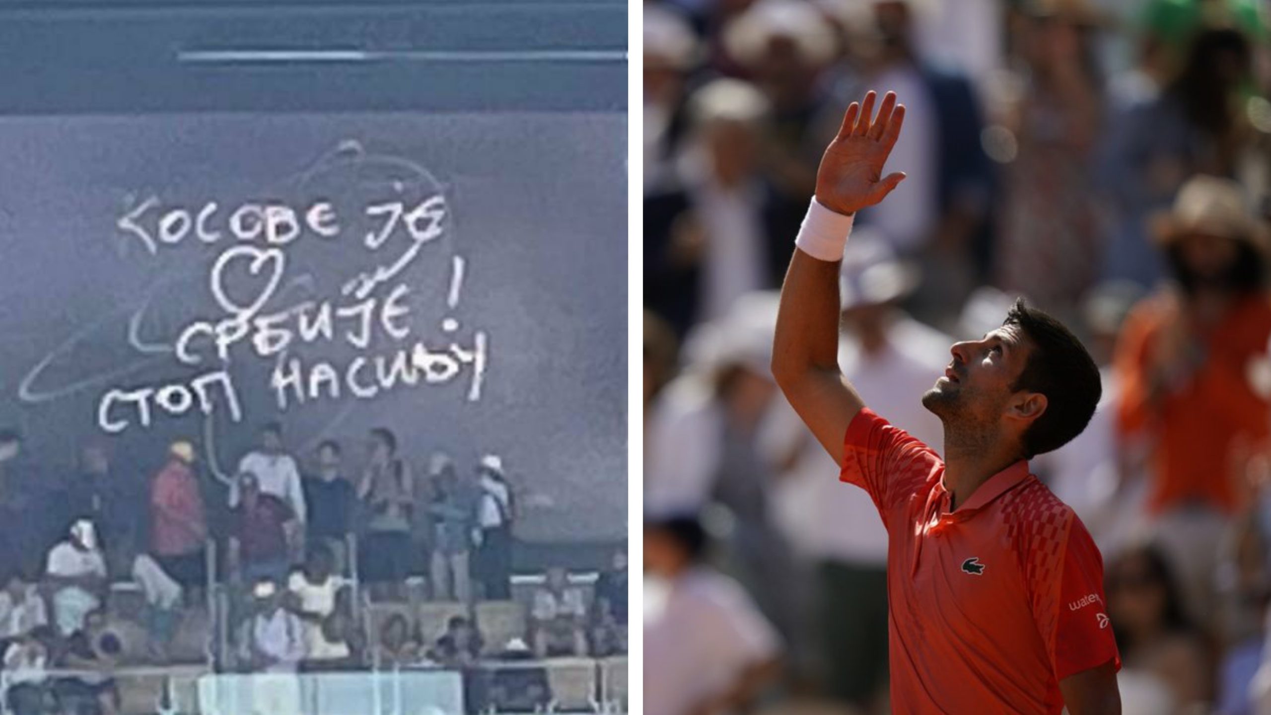 Djokovic stirs controversy with message about Kosovo clashes at French Open