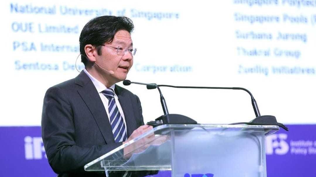 How to redefine success? Singapore Dy PM Lawrence Wong gets a question from DBS Group CEO Piyush Gupta