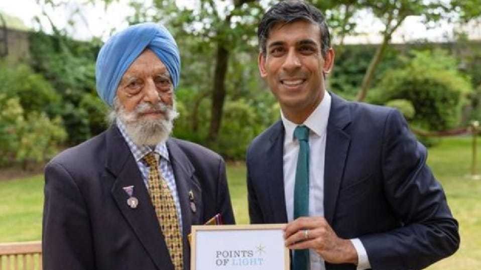 Rishi Sunak honours 101-year-old Sikh soldier with Points of Light award; enjoys music with Indian diaspora