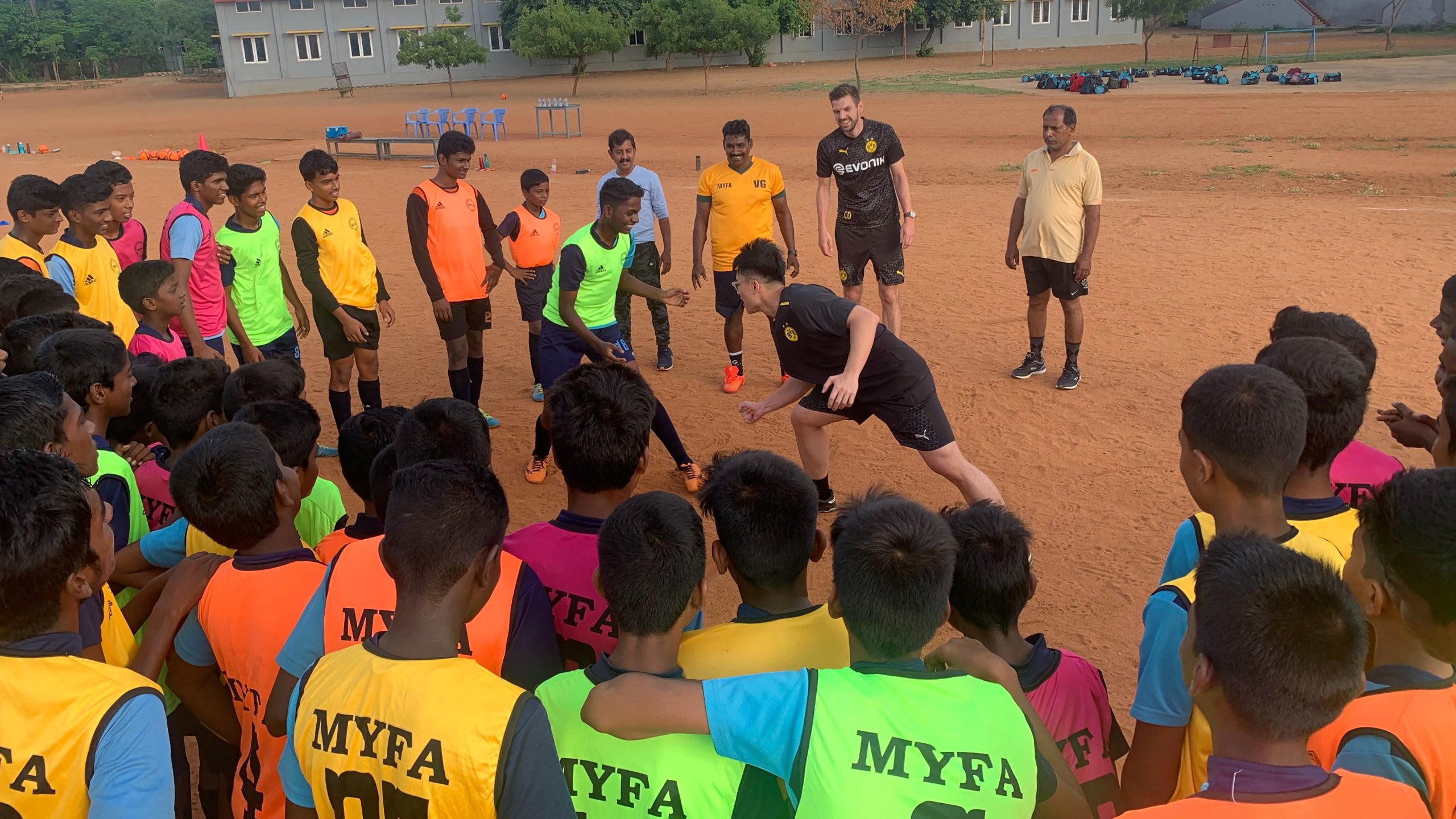 AMM Foundation, Borussia Dortmund kick off training camp at MYFA, Chennai