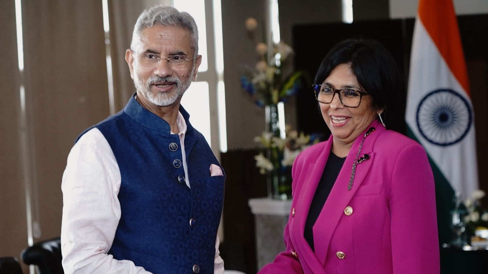 Venezuelan Executive Vice President Delcy Rodríguez hopes for bolstered economic and commercial bond with India