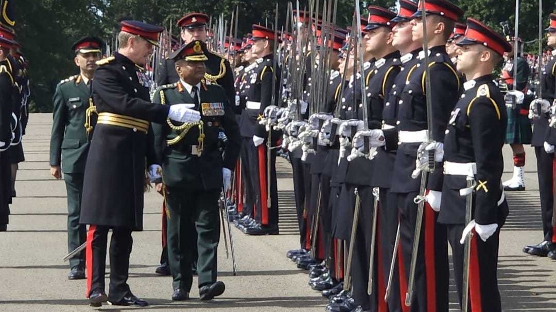 Chief of Army Staff Gen. Manoj Pande speaks of tech-driven complexities in battle during Sandhurst parade