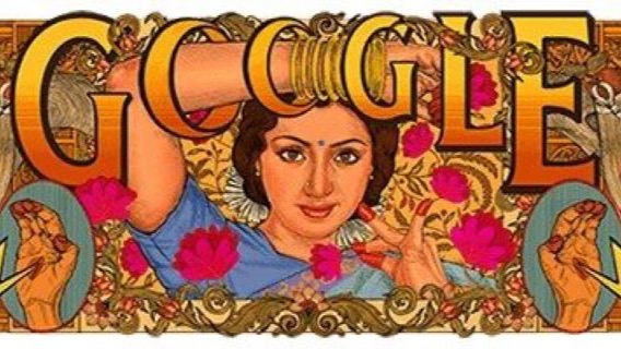 Google Doodle celebrates late Bollywood icon Sridevi’s 60th birthday