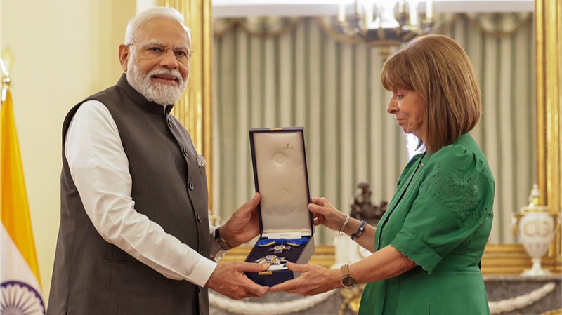 Greece: PM Narendra Modi conferred with the Grand Cross of the Order of Honour