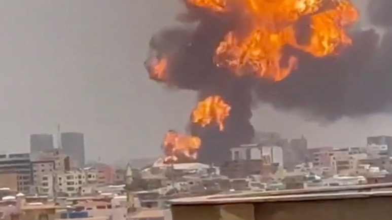 Massive blast rocks Sudan’s capital Khartoum