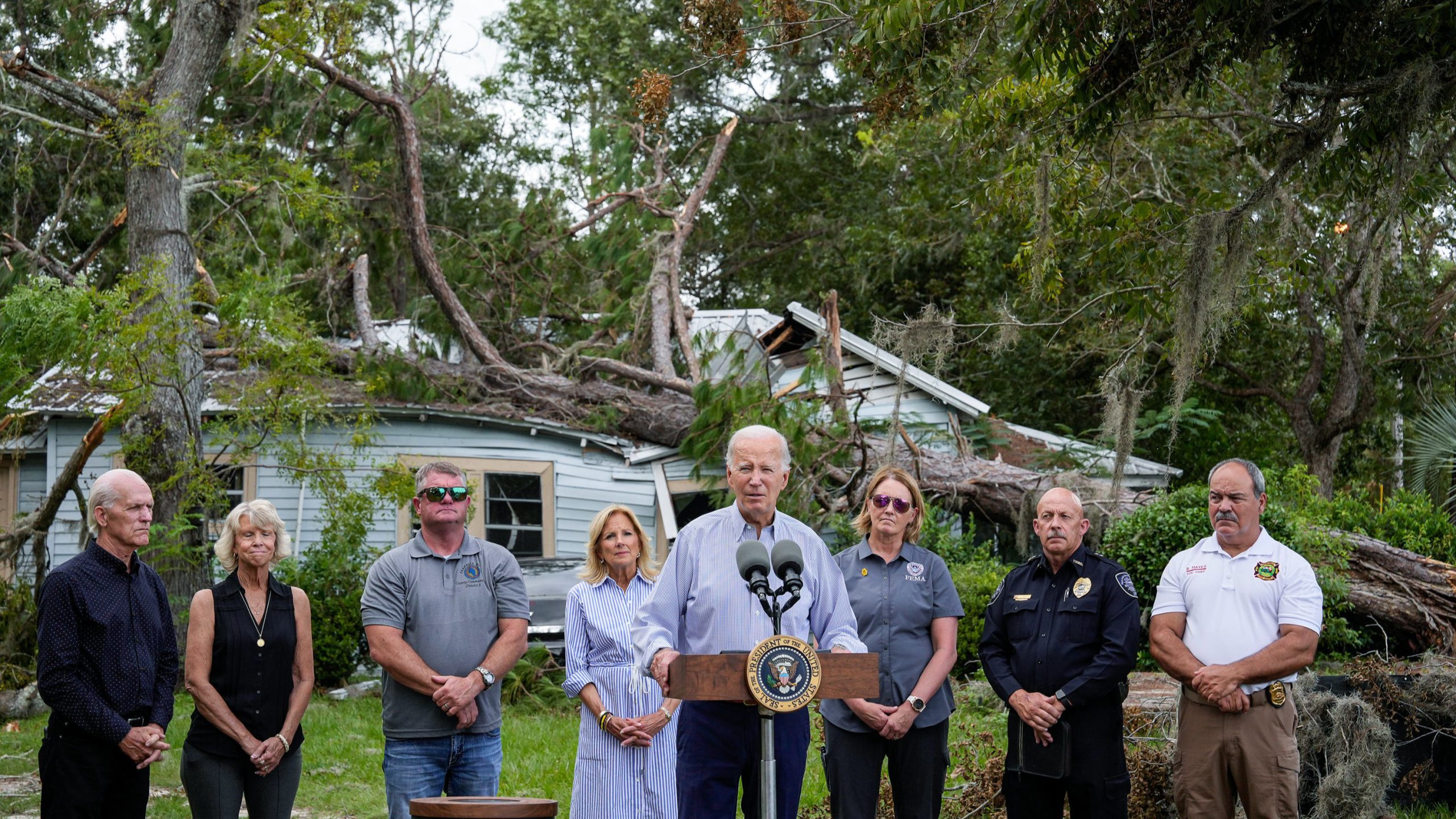 President Joe Biden highlights climate crisis after surveying the USD 20 billion damage done by Hurricane Idalia