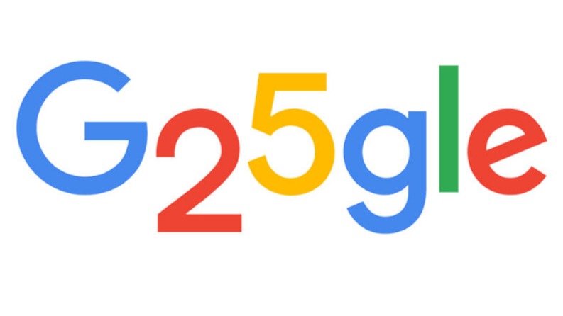 Google creates special doodle to mark 25th birthday
