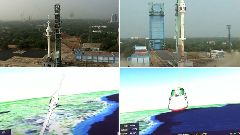 Gaganyaan: ISRO successfully tests unmanned flight aimed at checking efficacy of crew escape module