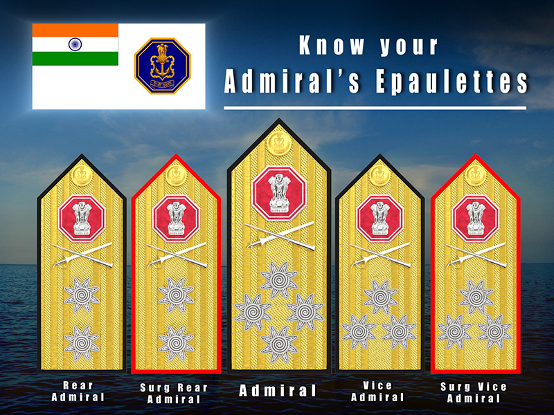 Indian Navy unveils new Shivaji-inspired epaulettes for top-ranked officers