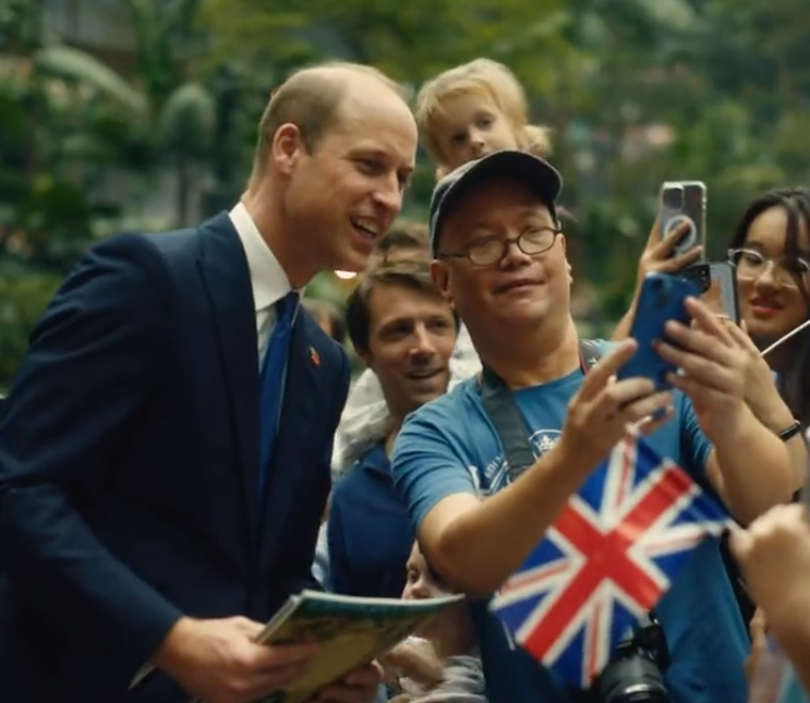 Hello, Singapore! Prince William arrives to a big welcome for Earthshot Prize ceremony on Nov 7